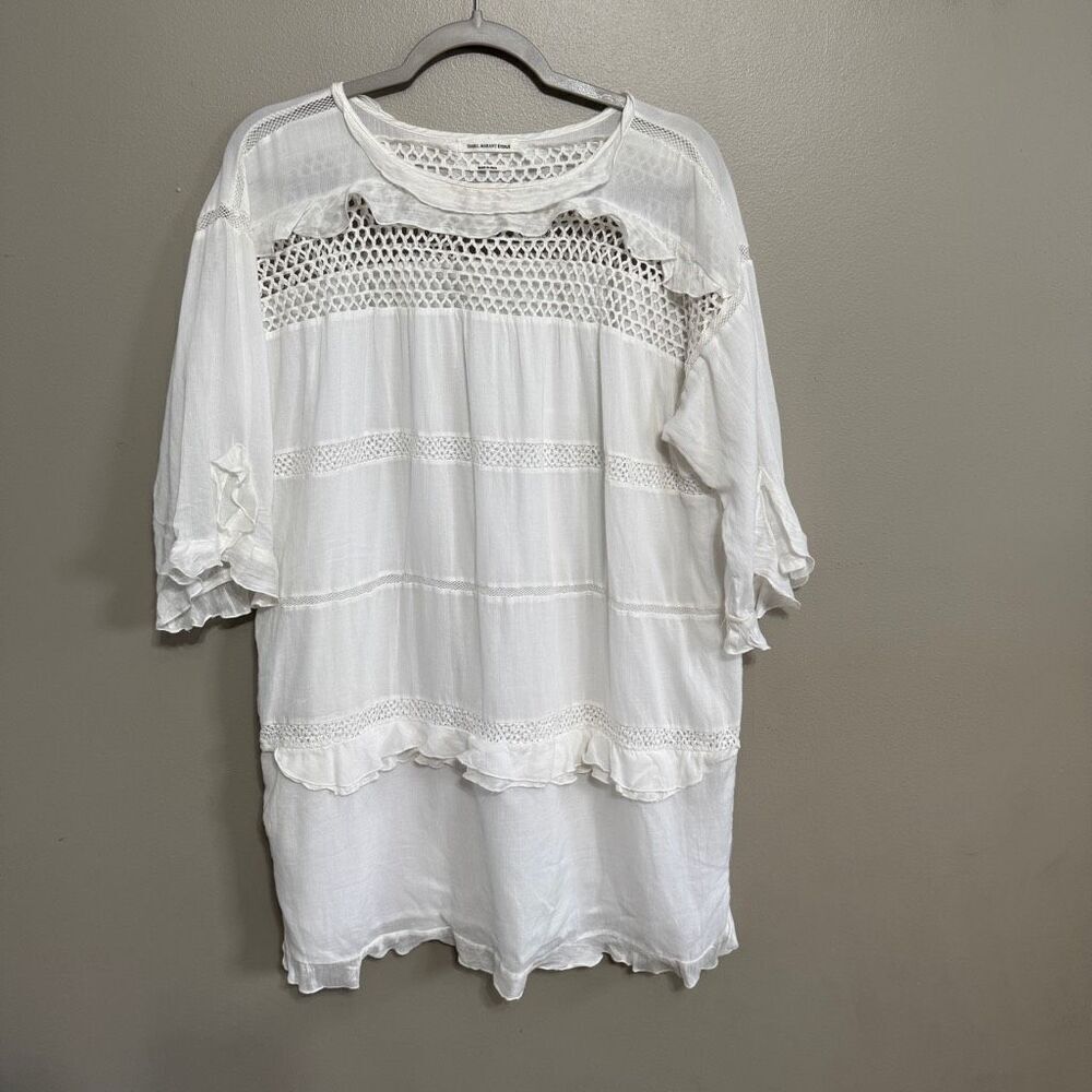 ISABEL MARANT - Caleen Eyelet Silk Cotton dress size XXS